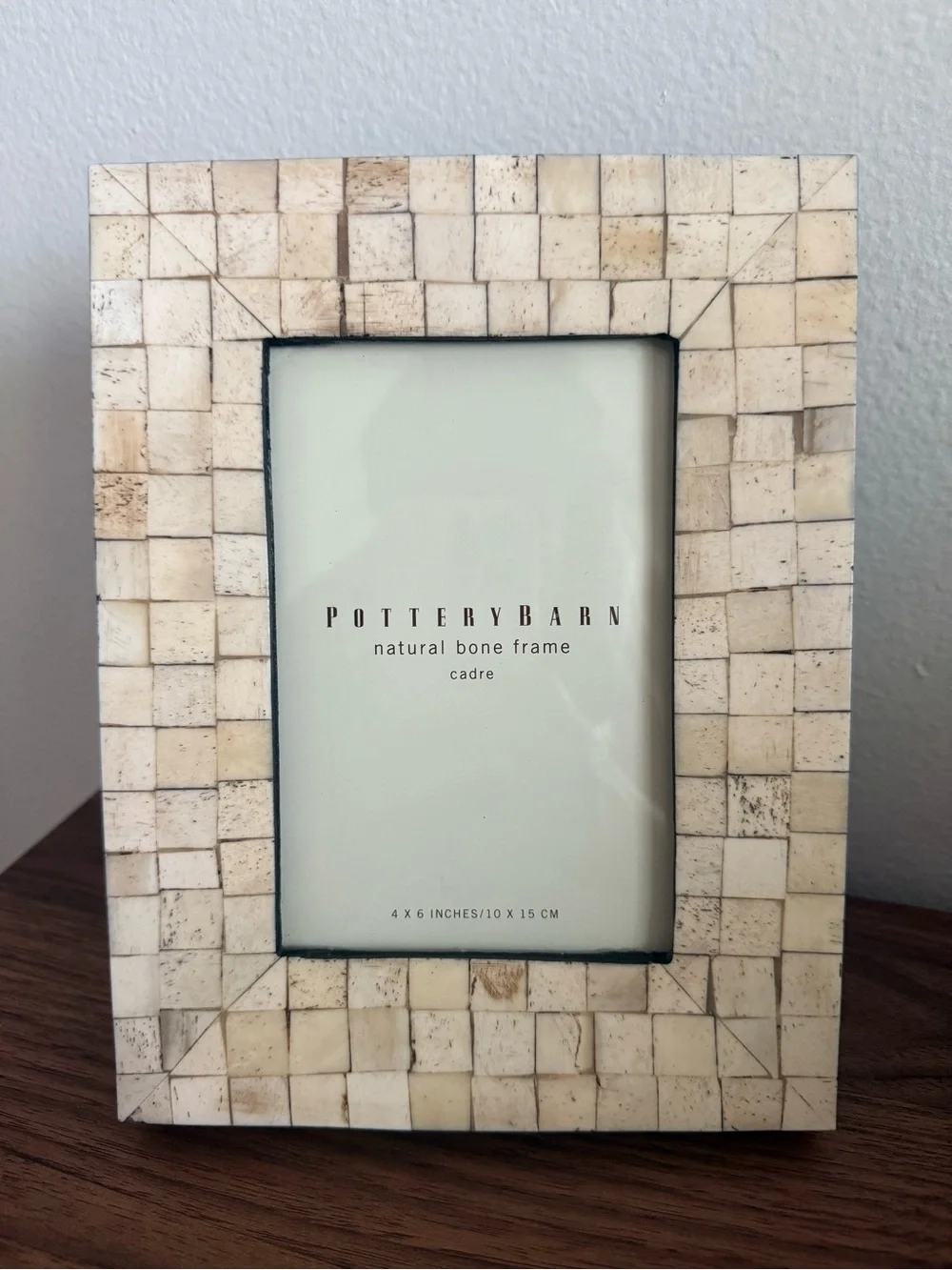 Pottery Barn Natural Bone Frame Cadre 4x6